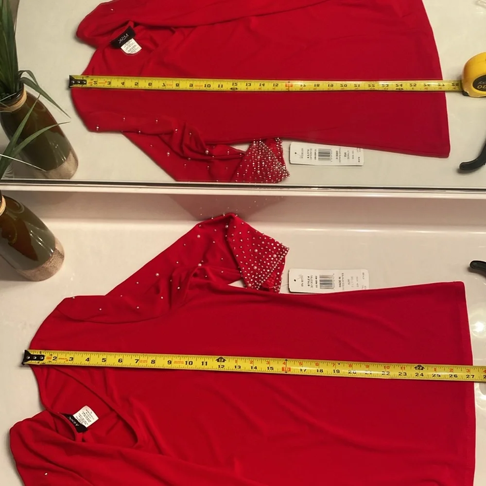 Msk red beaded top size xl NEW - Picture 9 of 9